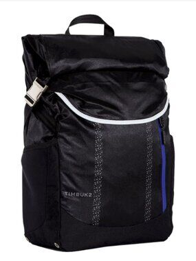 Timbuk2 Lux Waterproof Roll-Top Backpack - Black/Blueberry